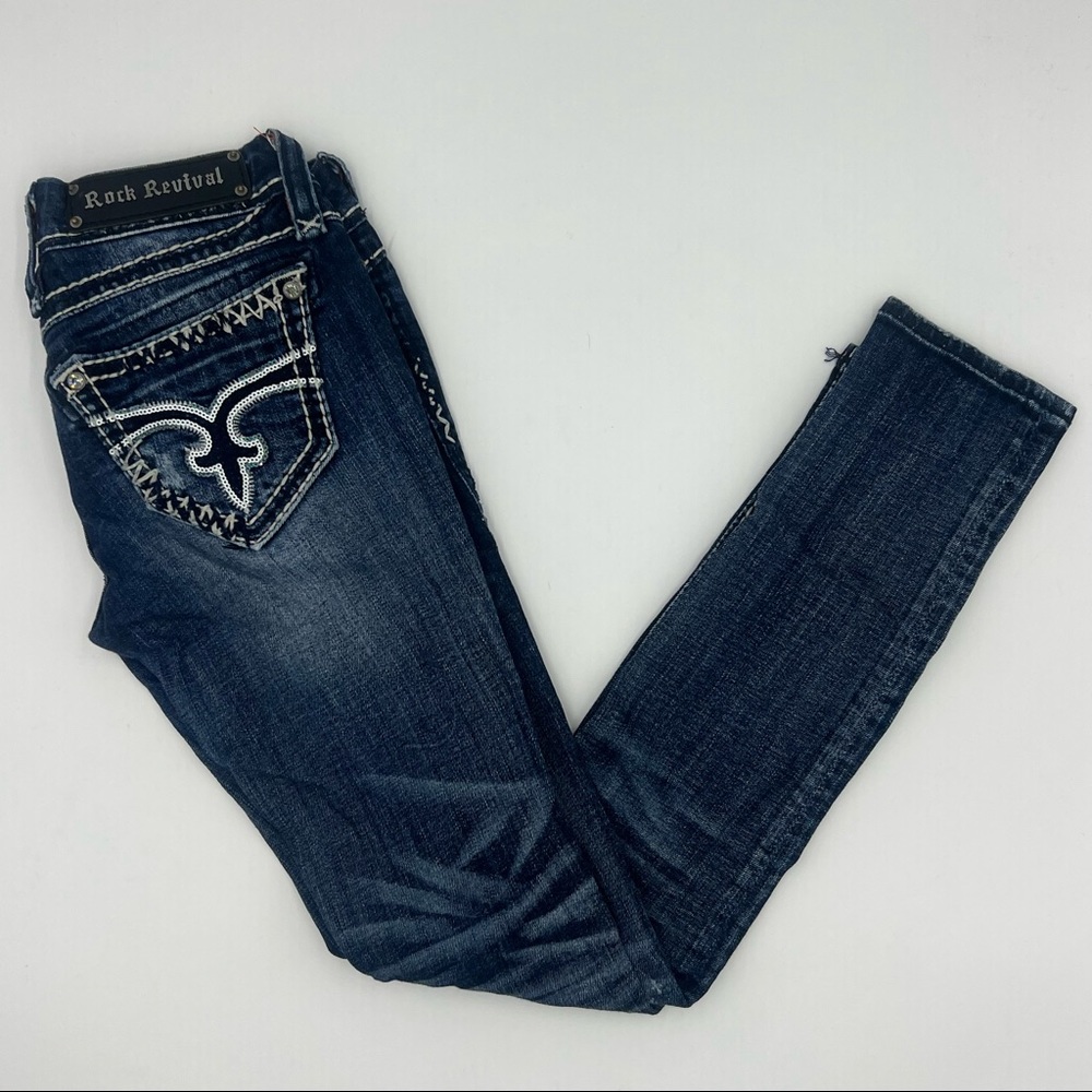Rock Revival Charlotte Skinny Jeans 25